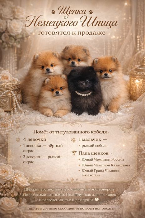 Щенки породы Шпиц