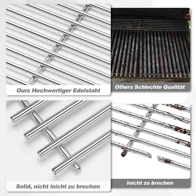 Gratar oțel inoxidabil 60cm/44,5cm ,compus din 2 buc de 30 /44,5