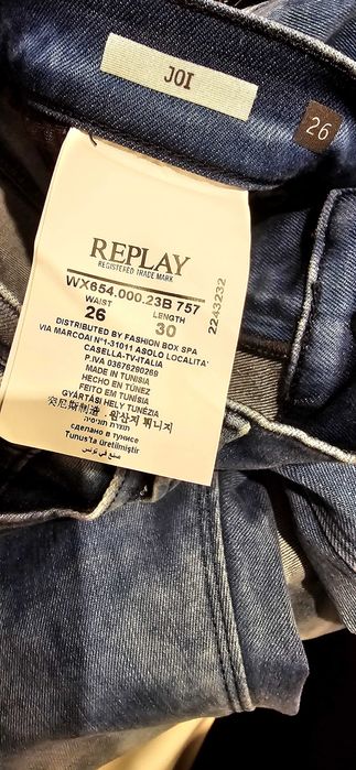 Дамски дънки Replay 26/30, нови с етикет
