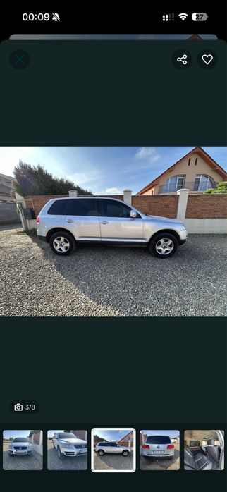 Touareg 2.5 tdi, cutie automata,suspensie pe aer stare f buna