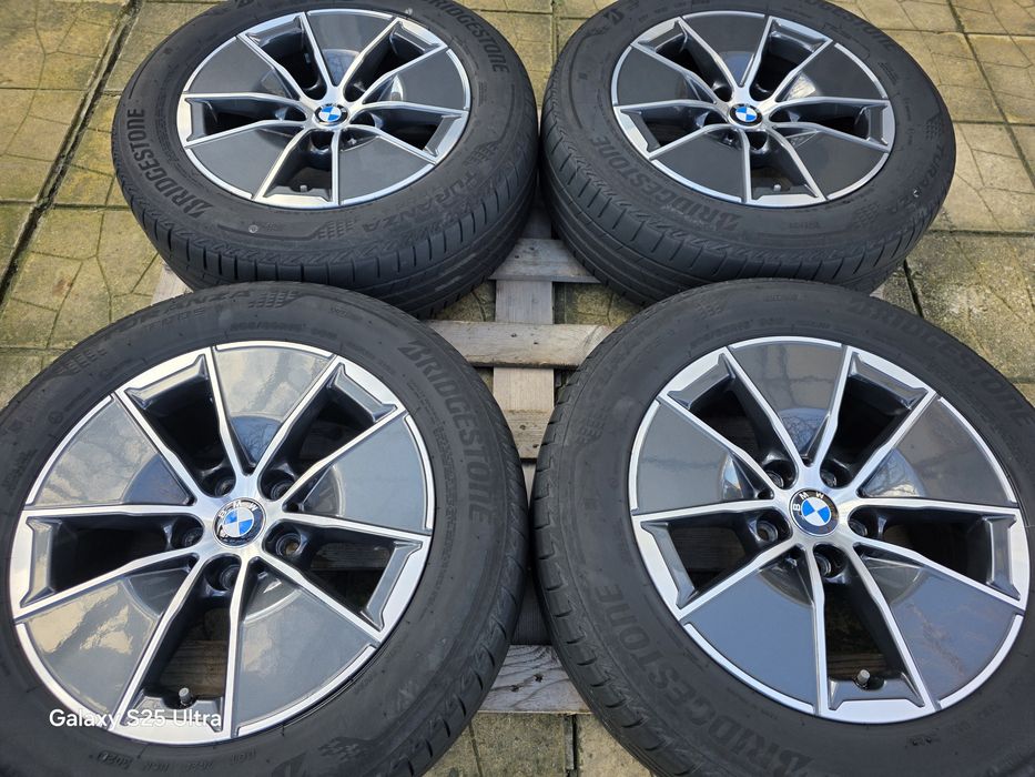 Лети джанти 16ки 5х112 BMW + летни гуми 205/60/16 Bridgestone