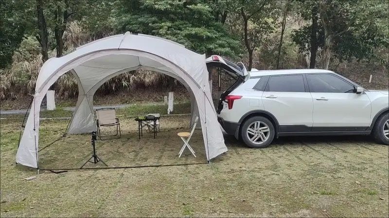 Уличный шатер-тент для отдыха и пикника 420×420×240 см  удобно