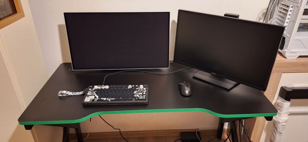 Birou Gaming Negru/Verde