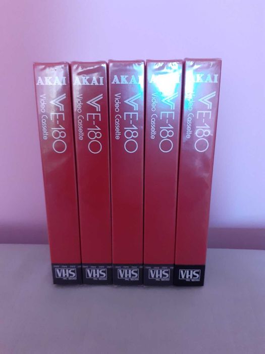 5 броя видеокасети AKAI нови