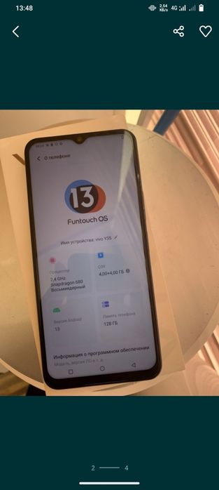 Vivo Y 35 8/128 90  ГЦ   Обмен