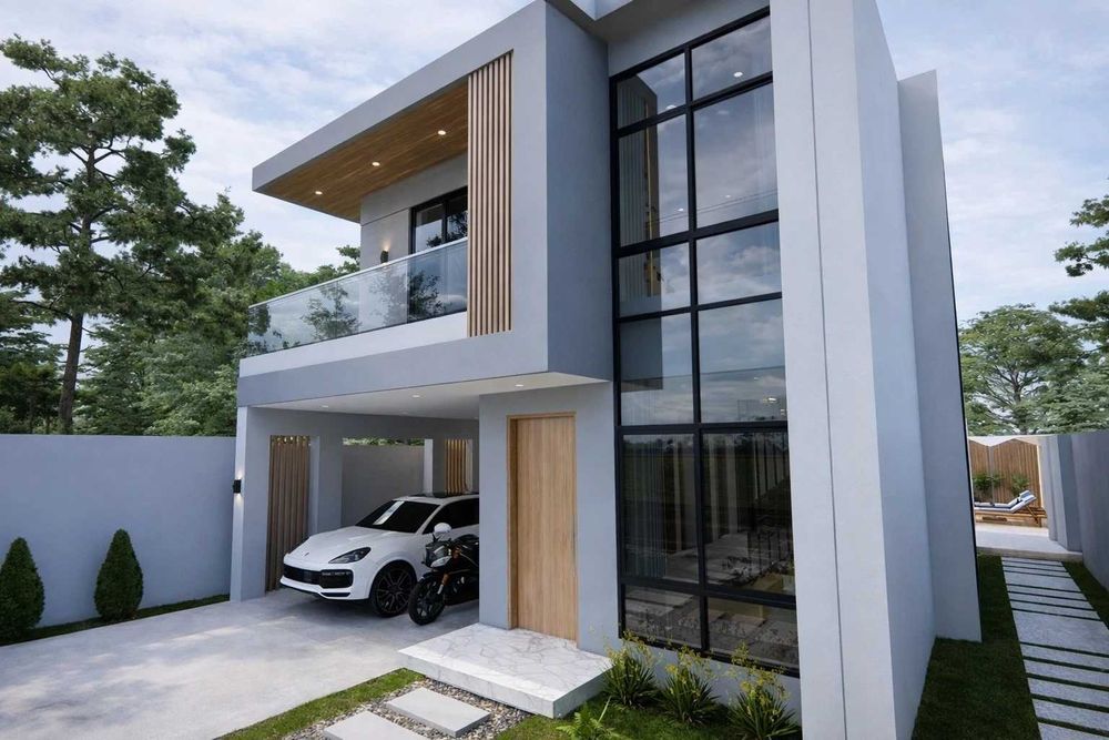 НА ИЗПЛАЩАНЕ - Евтина двуетажна сглобяема къща с 4 спални, 165 кв. м