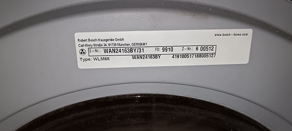 Mașină de spălat rufe Bosch 8kg Germania.