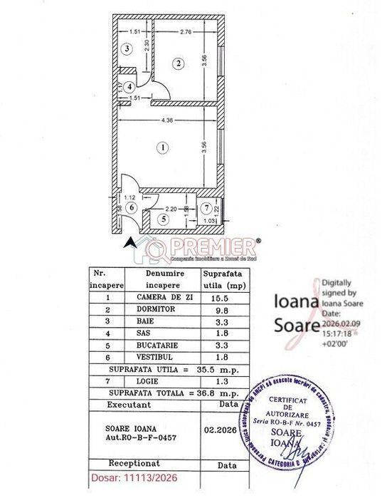 2 Camere | Zona Luica – Strada Slătioara