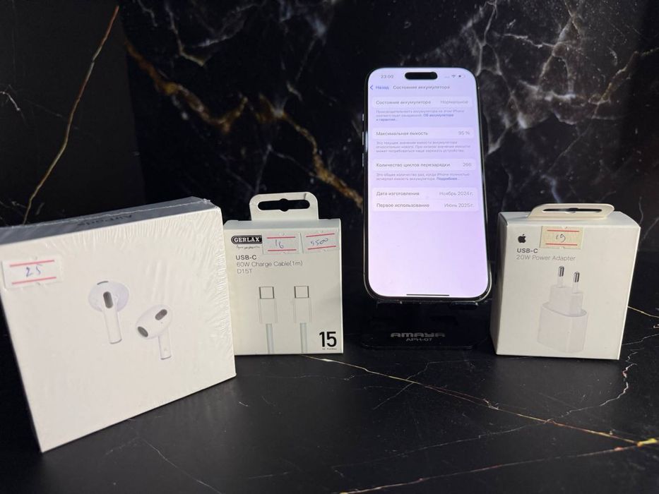 Iphone 16 pro 256 GB 95% / айфон 16 про 256 гб акб 95%