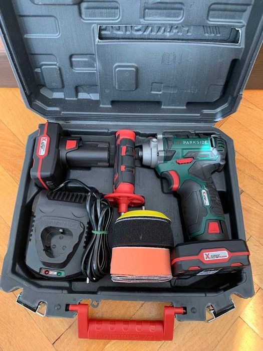 Акумулаторна машина за полиране Parkside PAAP 12 Нова 12V Внос от Германия