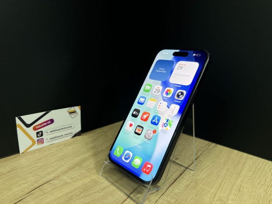 Iphone 15 128Gb Black Second-Hand Satisfăcător 3 ani garanție, Telefoa