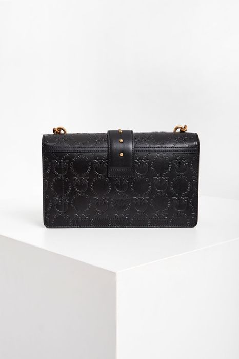 PINKO оригинална чанта от естествена кожа с кутия и противопрахова