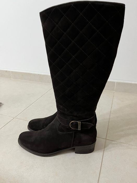 Cizme piele intoarsa ,  dama , Gant