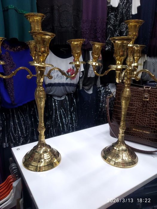 Винтажные Новые метал  Латунь Подсвечники