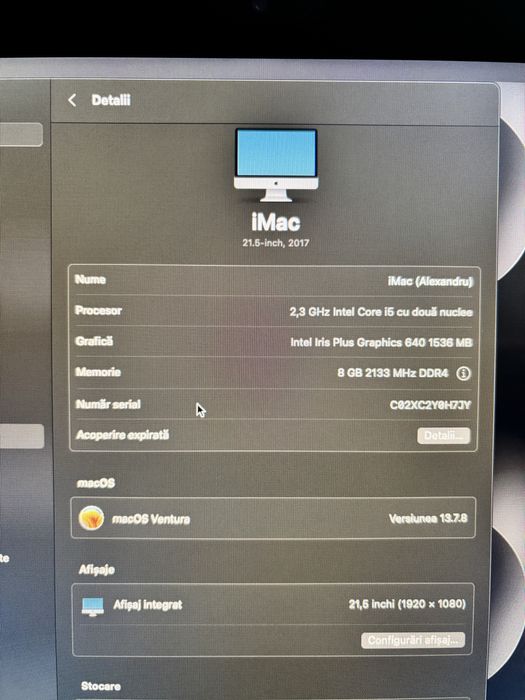 iMac Apple 21.5″ 2017