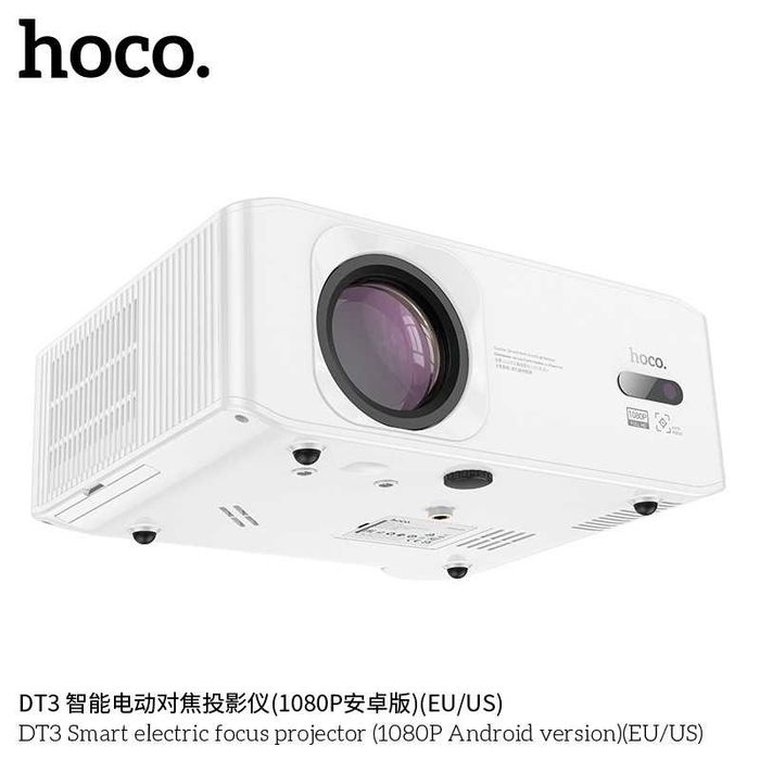 Hoco DT3 Smart проектор с электрофокусом версия Android 1080P Full HD