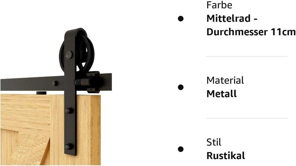 Kit de montare, mecanism usa glisanta, Negru