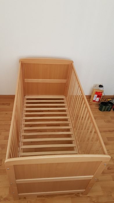 Детско/Бебешко легло Ponolino Björn (Масивно дърво) + Матрак