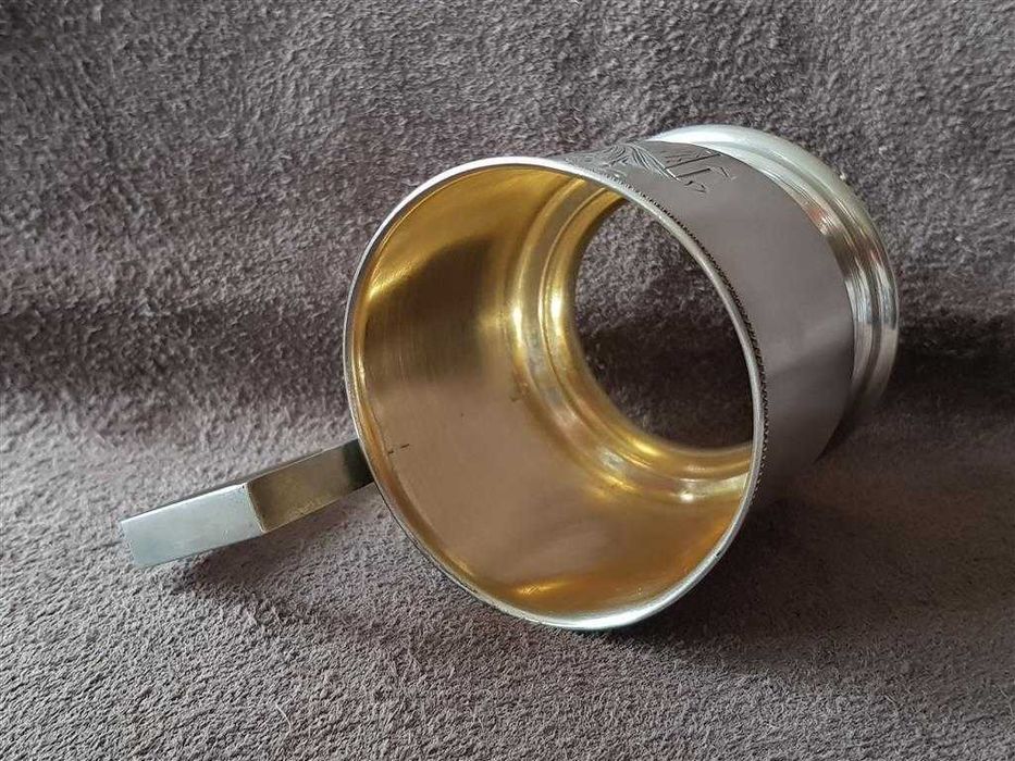 26 януари 1934 Руски Латвия Сребърен Подстакан сребърна Чаша