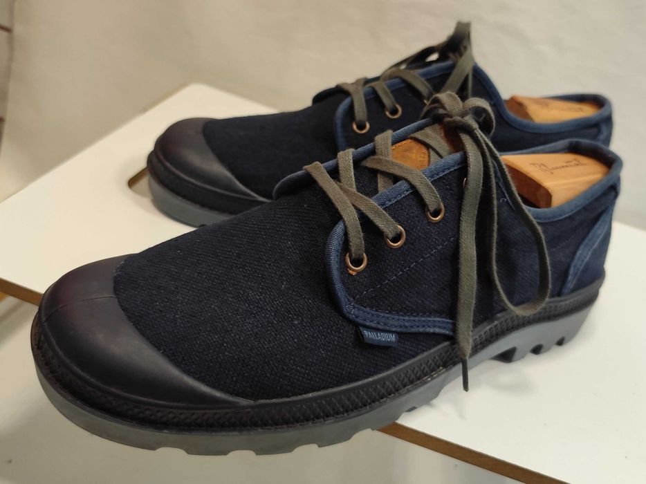Pantofi sport casual 44 premium Palladium material calitate superioara navy