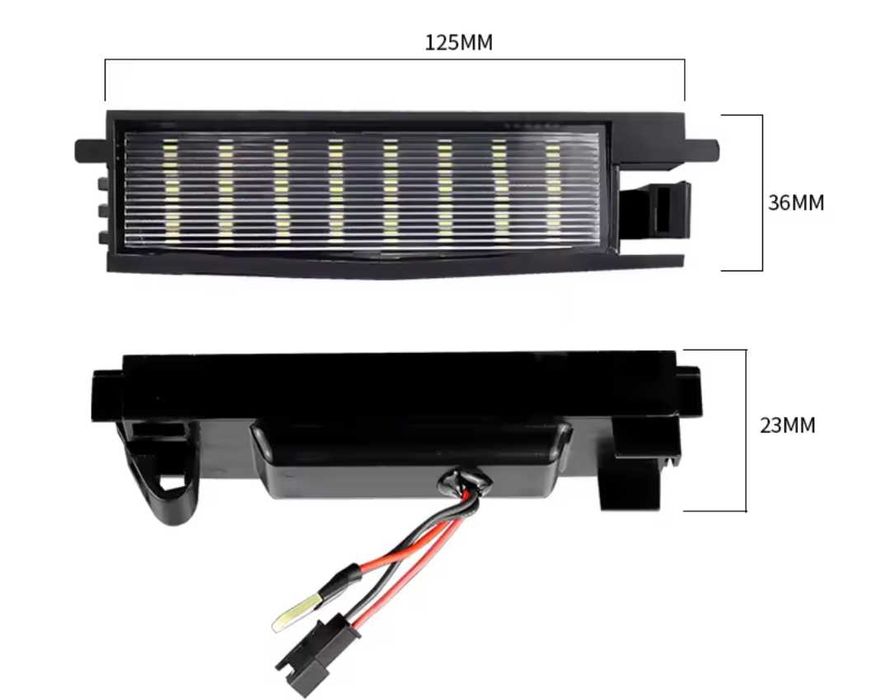 ЛЕД плафони за регистрационния номер за Тойота Toyota Auris Aygo RAV4