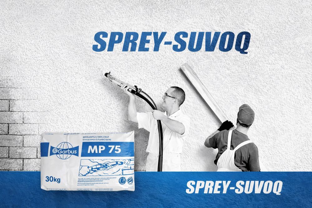 MP75 Spray Suvoq, Aparat Rotband, Knauf MP75