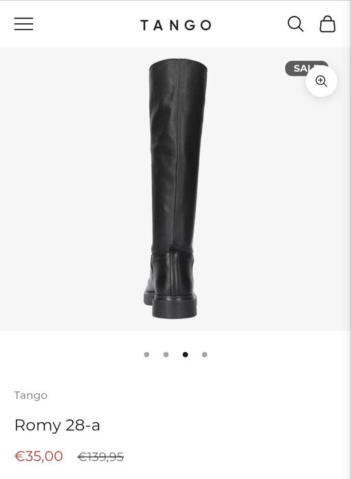 Дамски кожени ботуши TANGO 38н