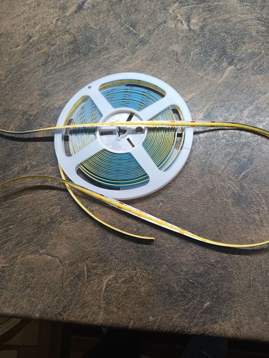 COB LED лед лента влагозащитена 320 диода на метър 6500 келвина