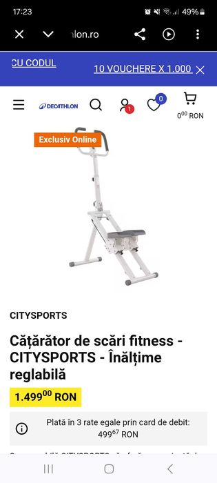 Vand bicicleta stepper