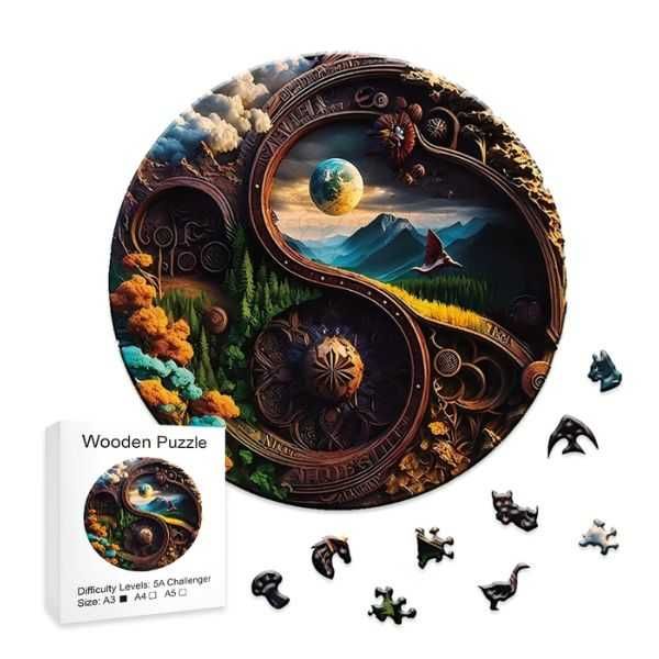 Дървени пъзели с животни различни видове