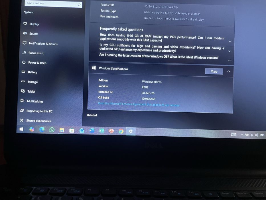 Pachet: Laptop Dell Inspiron 15-3521 cu Windows 10 (Pachet Office) + Tableta Huawei MediaPad T5 10.1 Inch 16 GB Memorie + Slot Card SD si Cartela Sim