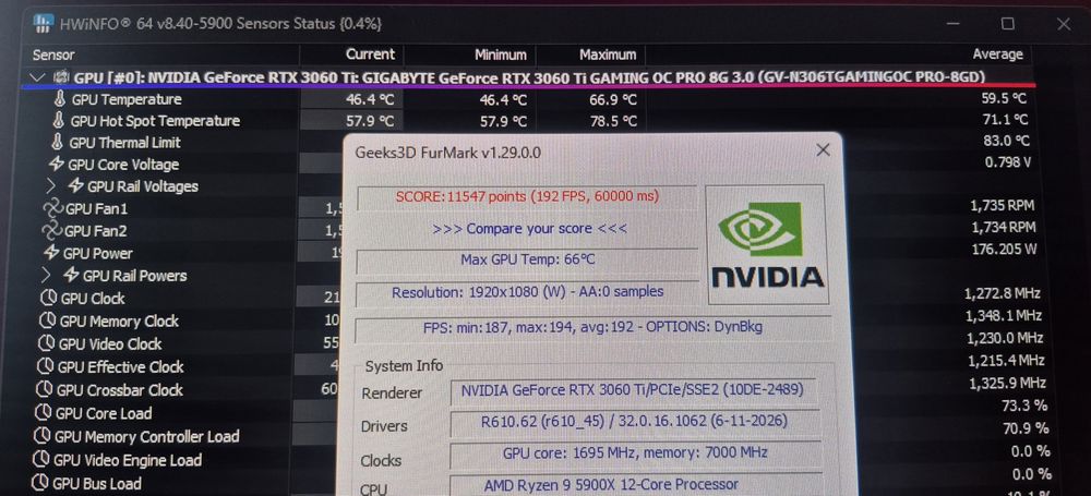 Placa video RTX 3060 TI Gaming OC PRO 8GB RGB Fusion
