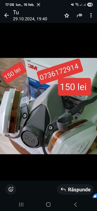 Masca de protectie 3M complete pentru munca