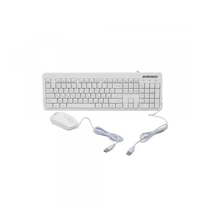 ! Проводной набор Wired Combo Avtech Pro C302 (White) цена с НДС