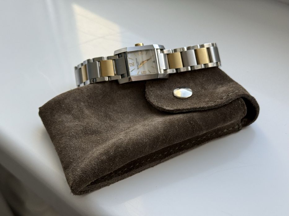 Ceas Baume Mercier Diamant Tank aur masiv 18k dama schimb cu cartier omega breitling