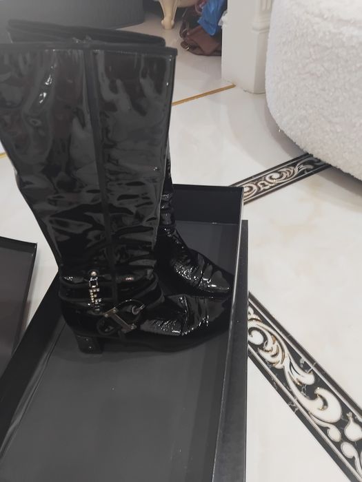 Сапоги женские кожаные