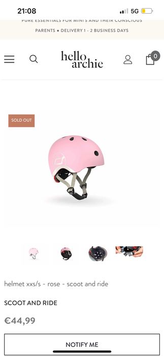 Scoot and Ride ! Каска за момиче размер xxs