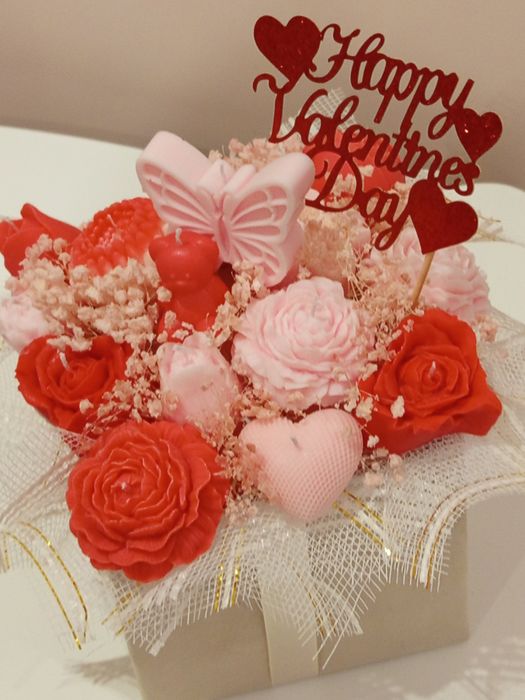 Букети от соев восък в луксозна кутия