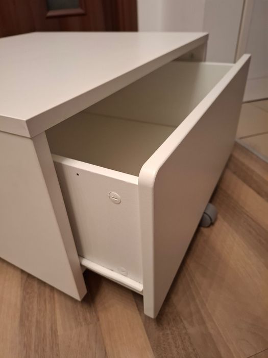 Pat 90x200 cm cu saltea si 2 cutii depozitare Ikea