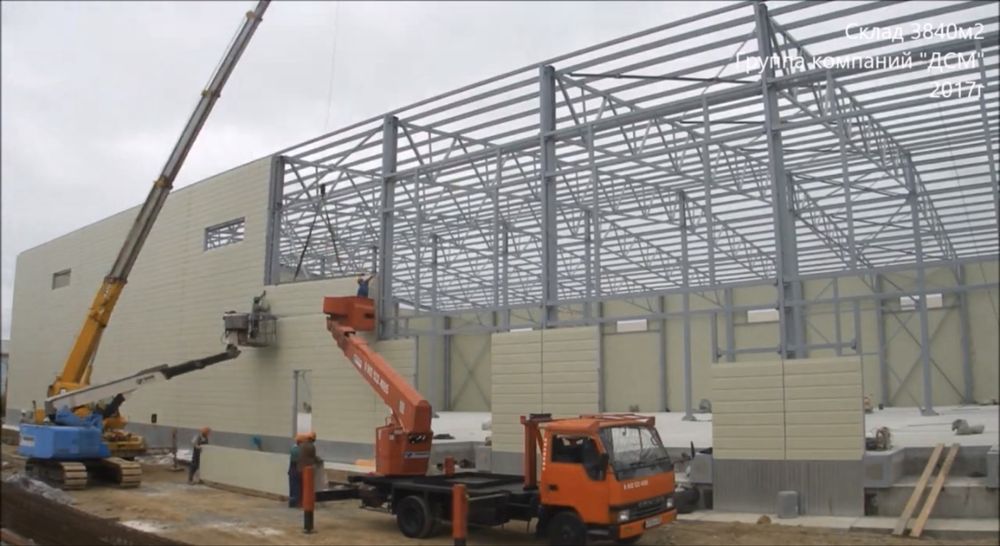 Сэндвич панель для складов и гараж