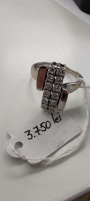 Inel damă cu diamante Aur 14k Gr 5,62 Ct 0,6 aprox M 55 cod unic 4428