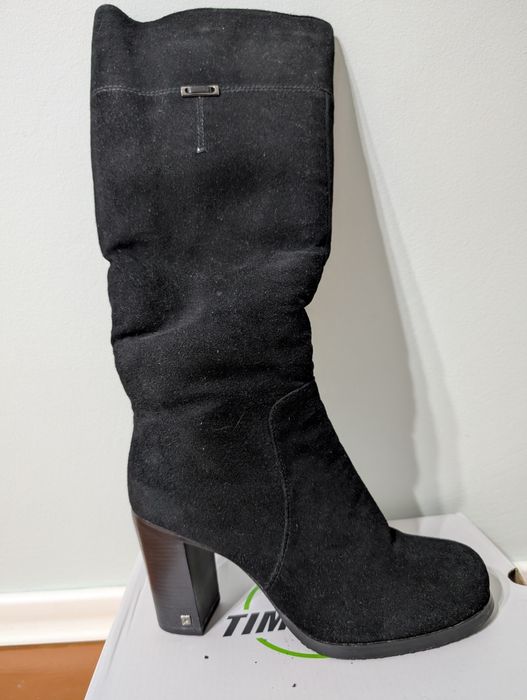 Сапоги натуральная замша