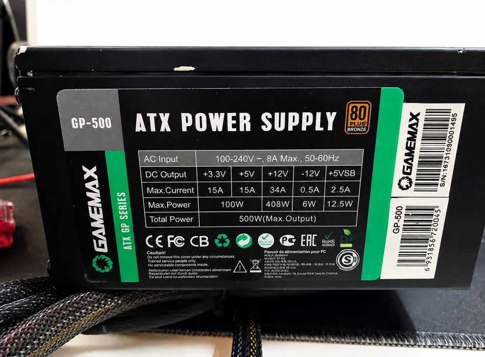 500w блок питания GameMax GM-500