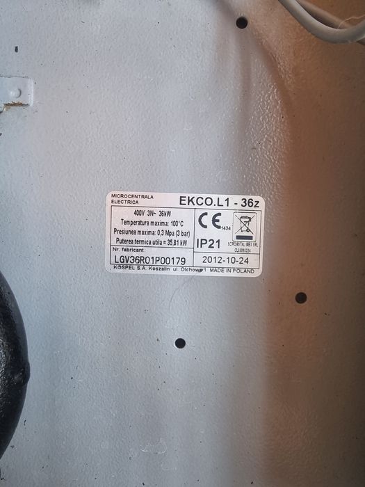 Centrala Electrica Trifazata Romstal 36 kw