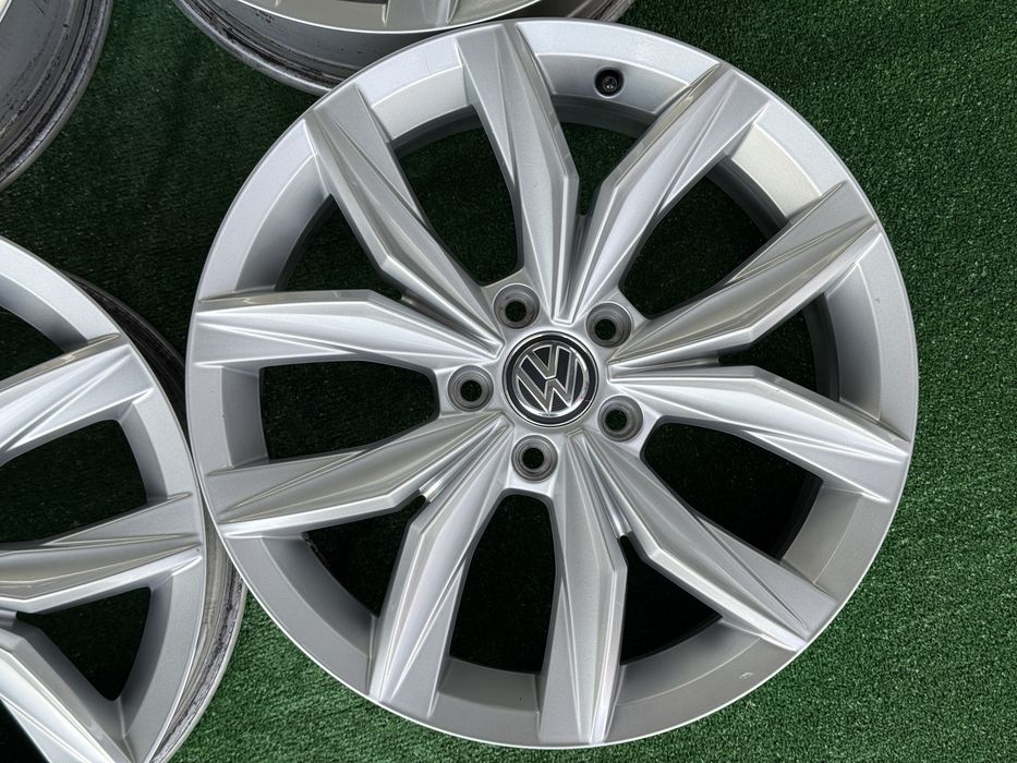 4бр. КАТО НОВИ 18” ОРИГИНАЛНИ Джанти 5х112 “KINGSTON” за -VW/AUDI/SEAT/SKODA- 7.0Jx18H2, ET43