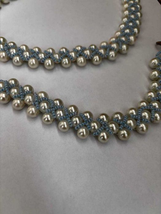 Комплект из ожерелья и браслета ручной работы