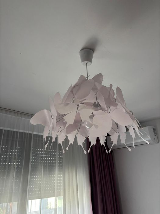 Lustră pentru copii FARFALLA 1xE27/60W/230V roz