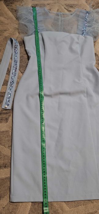 Елегантна официална синя рокля