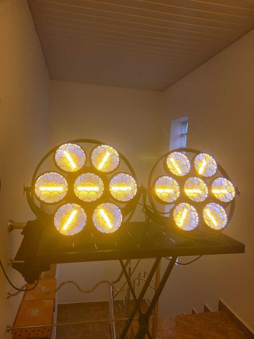 OFERTA Lumini retro cob gold 7x50W cu led diametru 58 evenimente/club