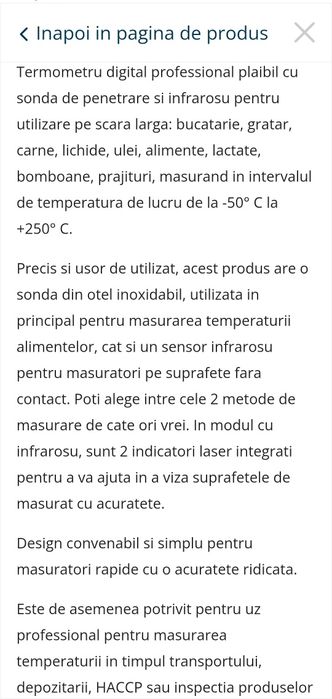 Termometru profesional Ebro 750i-L